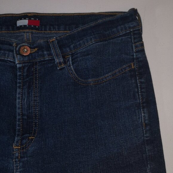 Tommy Hilfiger Men's Size 32 Made in Canada Euro Flare Blue Jeans - Picture 4 of 11
